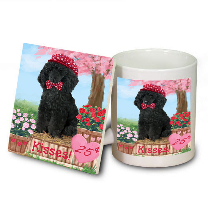 Rosie 25 Cent Kisses Poodle Dog Mug and Coaster Set MUC55985