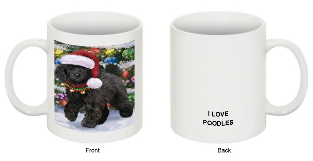 Trotting in the Snow Poodle Dog Coffee Mug MUG50852