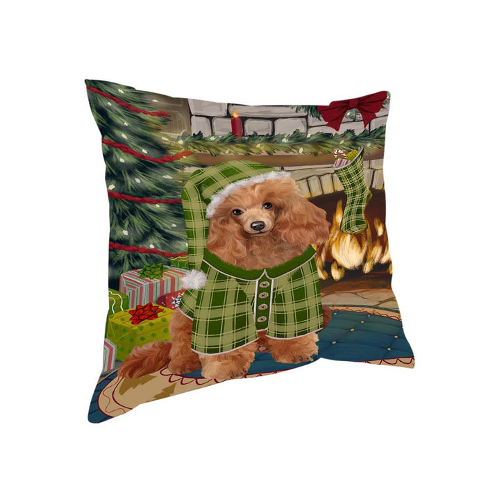 The Stocking was Hung Poodle Dog Pillow PIL71200