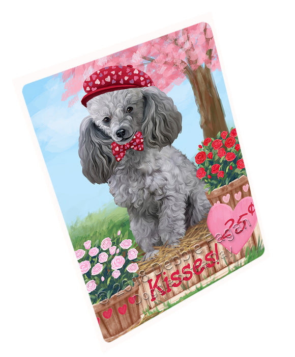 Rosie 25 Cent Kisses Poodle Dog Magnet MAG73119 (Small 5.5" x 4.25")