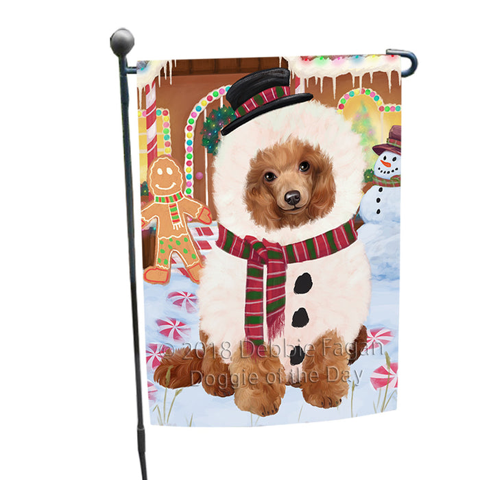 Christmas Gingerbread House Candyfest Poodle Dog Garden Flag GFLG57113