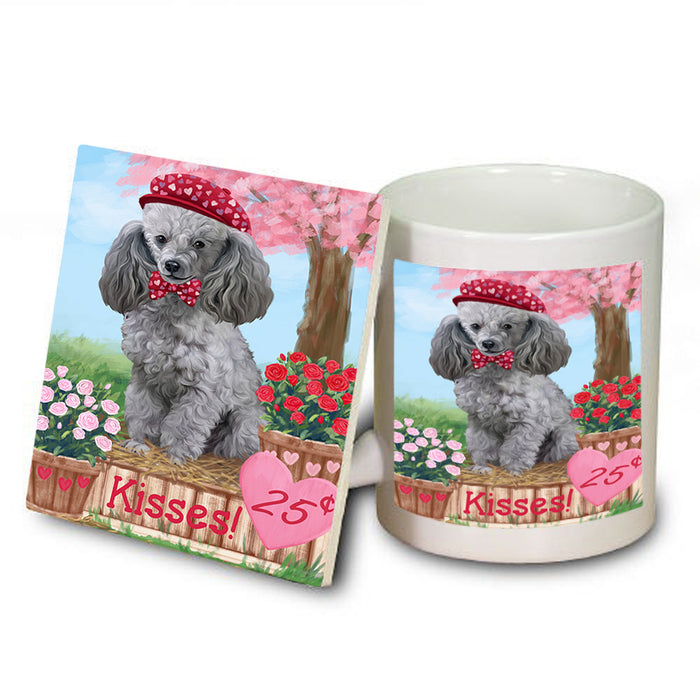 Rosie 25 Cent Kisses Poodle Dog Mug and Coaster Set MUC55986