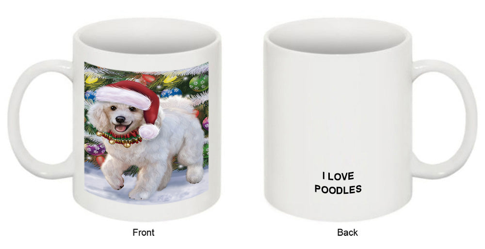 Trotting in the Snow Poodle Dog Coffee Mug MUG50853