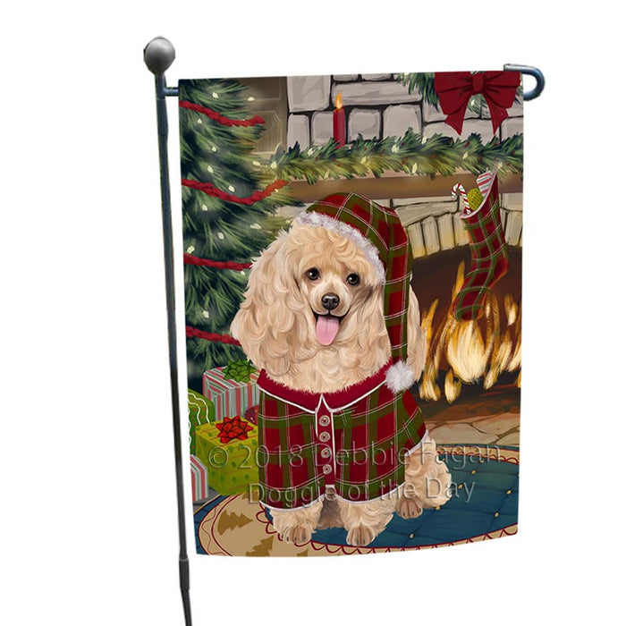The Stocking was Hung Poodle Dog Garden Flag GFLG55862