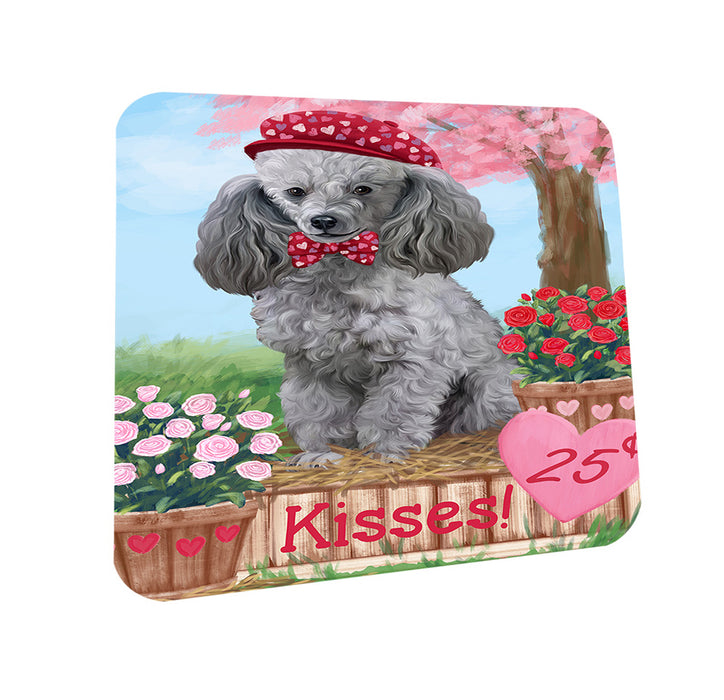 Rosie 25 Cent Kisses Poodle Dog Coasters Set of 4 CST55952