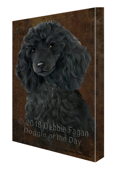 Rustic Poodle Dog Canvas Print Wall Art Décor CVS108062