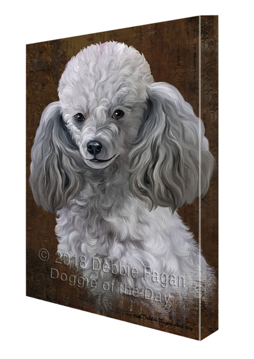 Rustic Poodle Dog Canvas Print Wall Art Décor CVS108071