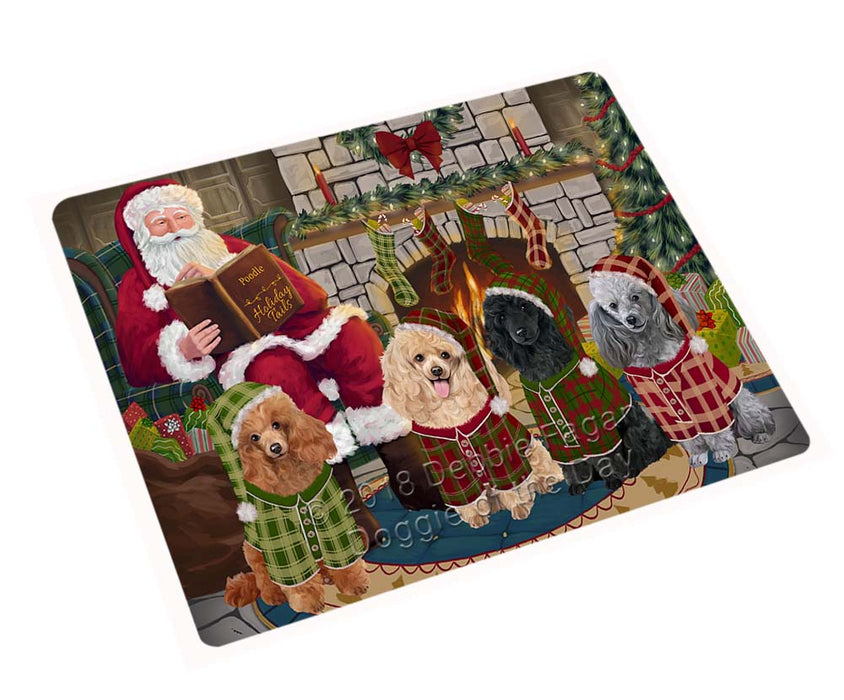 Christmas Cozy Holiday Tails Poodles Dog Cutting Board C71268