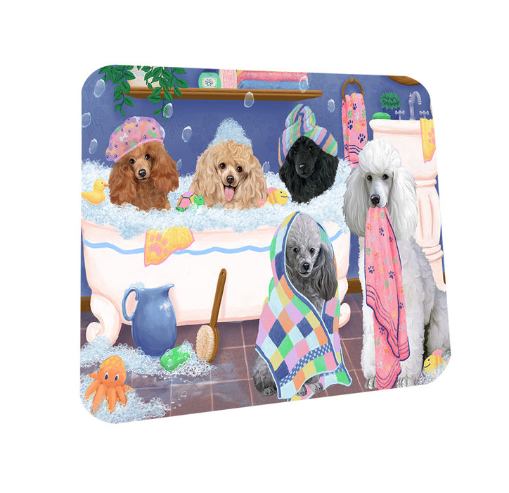 Rub A Dub Dogs In A Tub Poodles Dog Coasters Set of 4 CST56768