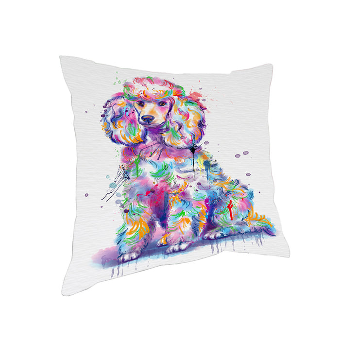 Watercolor Poodle Dog Pillow PIL83280