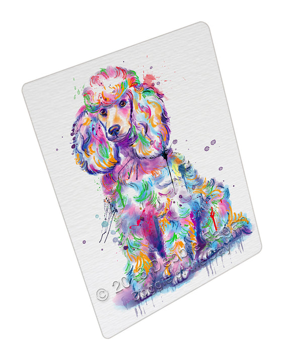 Watercolor Poodle Dog Blanket BLNKT133491