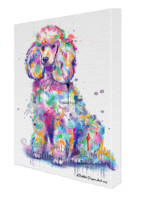 Watercolor Poodle Dog Canvas Print Wall Art Décor CVS136295