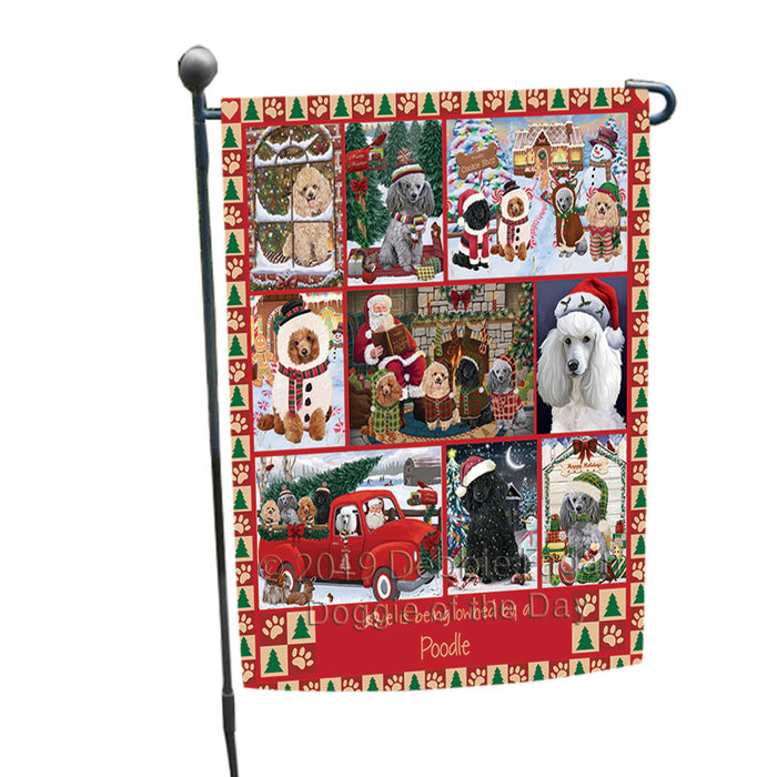 Love is Being Owned Christmas Poodle Dogs Garden Flag GFLG65915