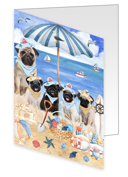 Pug Greeting Cards & Note Cards, Explore a Variety of Personalized Designs, Custom, Invitation Card with Envelopes, Dog and Pet Lovers Gift
