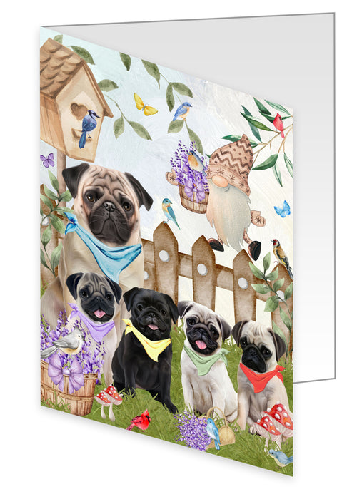 Pug Greeting Cards & Note Cards, Explore a Variety of Personalized Designs, Custom, Invitation Card with Envelopes, Dog and Pet Lovers Gift