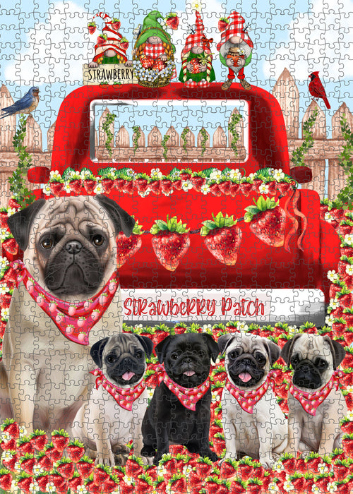 Pug Jigsaw Puzzle: Explore a Variety of Designs, Interlocking Puzzles Games for Adult, Custom, Personalized, Gift for Dog and Pet Lovers