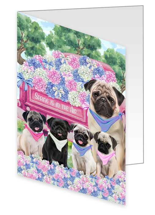 Pug Greeting Cards & Note Cards, Explore a Variety of Custom Designs, Personalized, Invitation Card with Envelopes, Gift for Dog and Pet Lovers