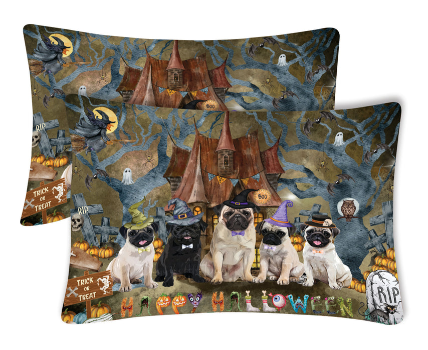 Pug Pillow Case, Explore a Variety of Designs, Personalized, Soft and Cozy Pillowcases Set of 2, Custom, Dog Lover's Gift