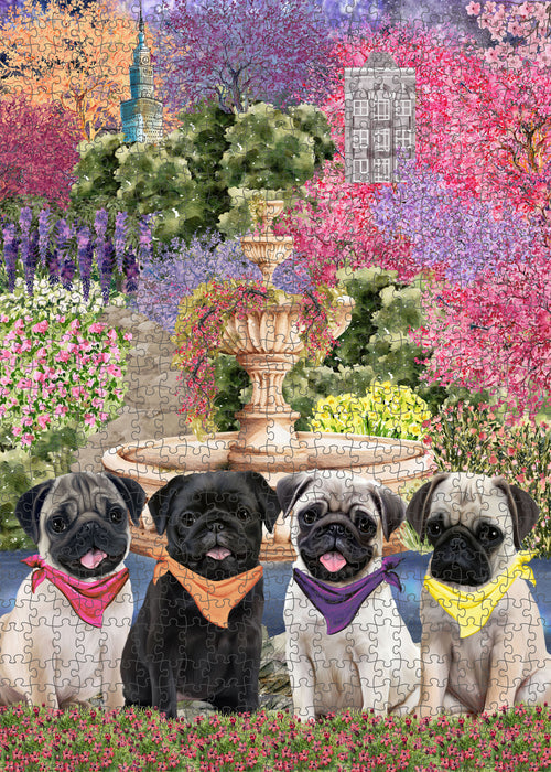 Pug Jigsaw Puzzle: Explore a Variety of Personalized Designs, Interlocking Puzzles Games for Adult, Custom, Dog Lover's Gifts
