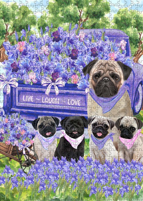 Pug Jigsaw Puzzle: Interlocking Puzzles Games for Adult, Explore a Variety of Custom Designs, Personalized, Pet and Dog Lovers Gift