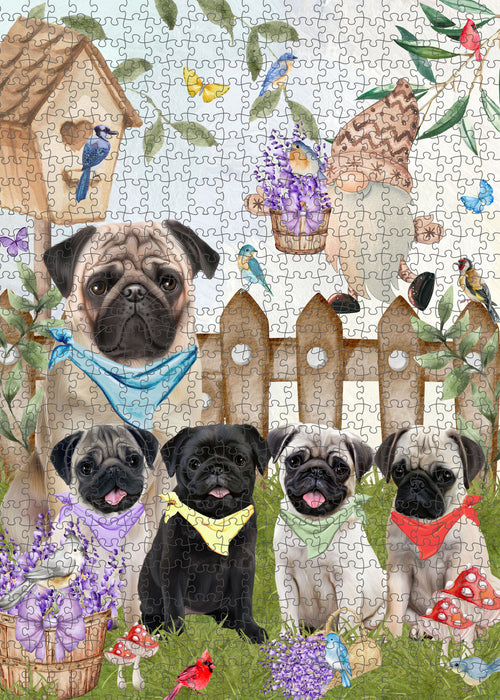 Pug Jigsaw Puzzle: Interlocking Puzzles Games for Adult, Explore a Variety of Custom Designs, Personalized, Pet and Dog Lovers Gift