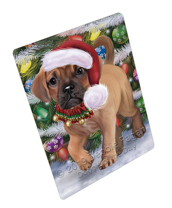 Trotting in the Snow Puggle Dog Cutting Board - For Kitchen - Scratch & Stain Resistant - Designed To Stay In Place - Easy To Clean By Hand - Perfect for Chopping Meats, Vegetables, CA81452