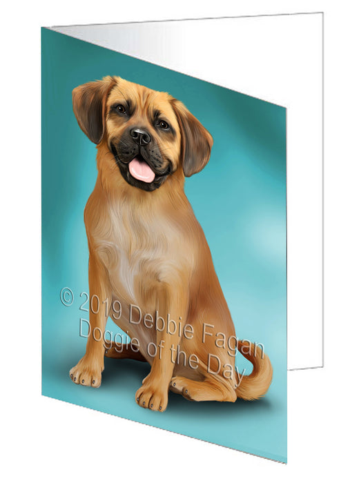 Puggle Dog Handmade Artwork Assorted Pets Greeting Cards and Note Cards with Envelopes for All Occasions and Holiday Seasons GCD77669