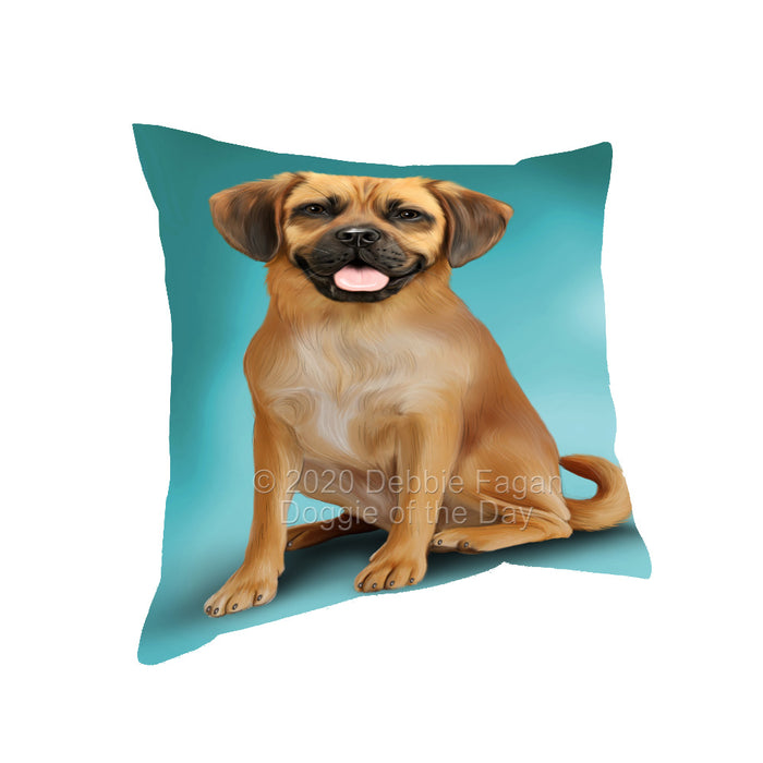 Puggle Dog Pillow with Top Quality High-Resolution Images - Ultra Soft Pet Pillows for Sleeping - Reversible & Comfort - Ideal Gift for Dog Lover - Cushion for Sofa Couch Bed - 100% Polyester