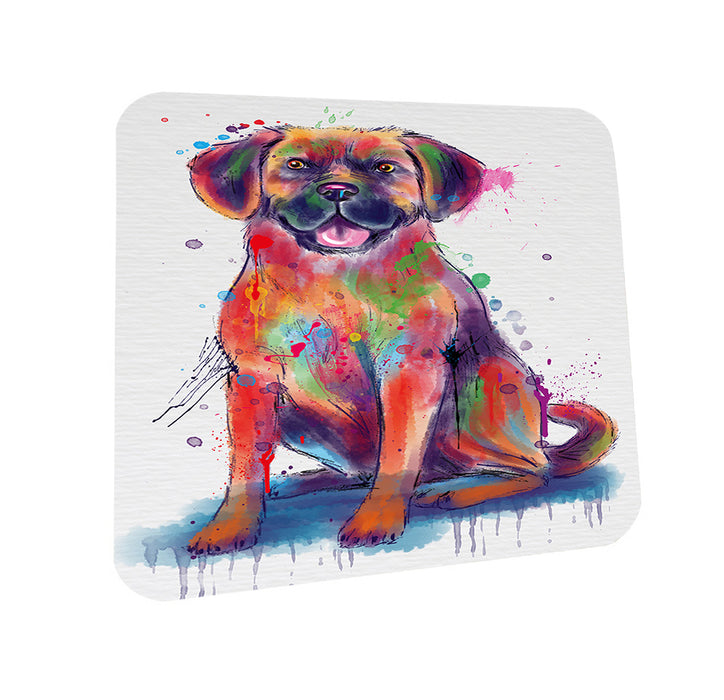 Watercolor Puggle Dog Coasters Set of 4 CST57519