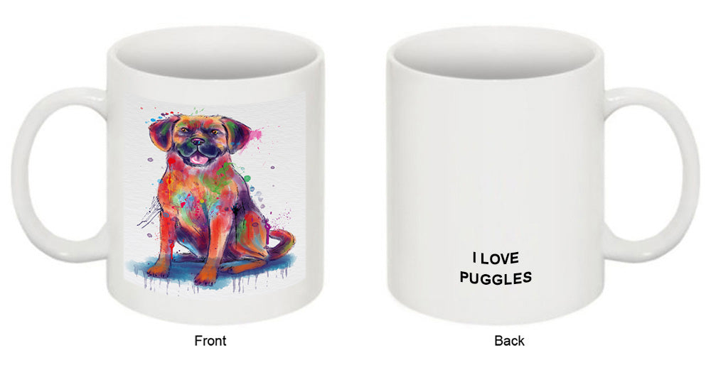 Watercolor Puggle Dog Coffee Mug MUG52959