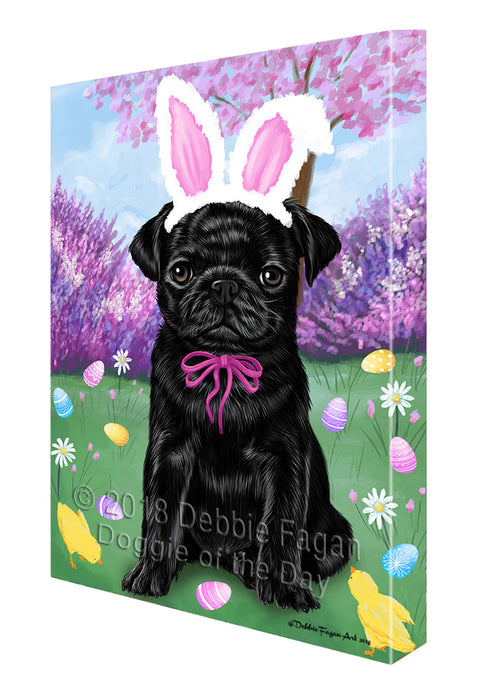 Pug Dog Easter Holiday Canvas Wall Art CVS58638