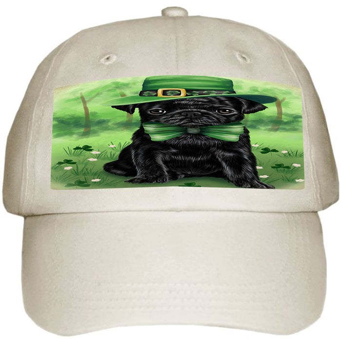 St. Patricks Day Irish Portrait Pug Dog Ball Hat Cap HAT51819