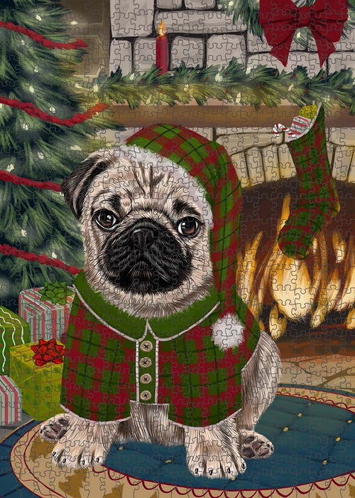 The Stocking was Hung Pug Dog Puzzle  PUZL90484