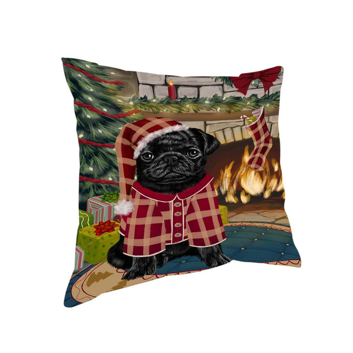 The Stocking was Hung Pug Dog Pillow PIL71212