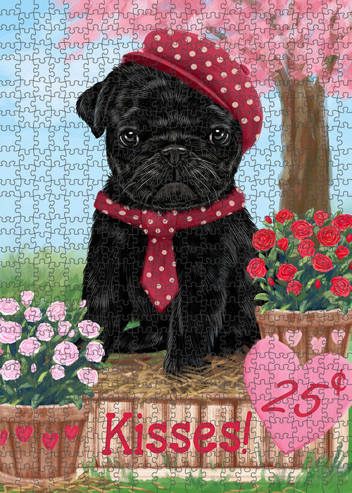 Rosie 25 Cent Kisses Pug Dog Puzzle with Photo Tin PUZL92188