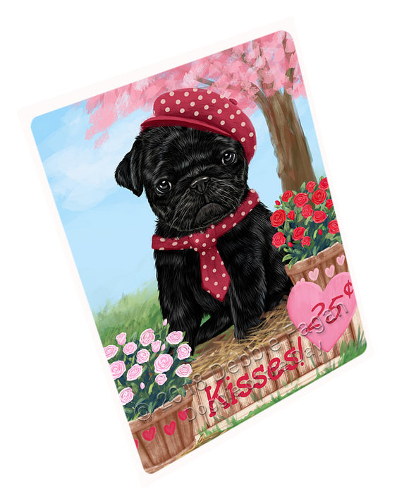 Rosie 25 Cent Kisses Pug Dog Magnet MAG73125 (Small 5.5" x 4.25")