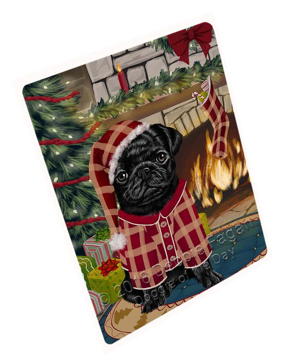 The Stocking was Hung Pug Dog Magnet MAG71850 (Small 5.5" x 4.25")
