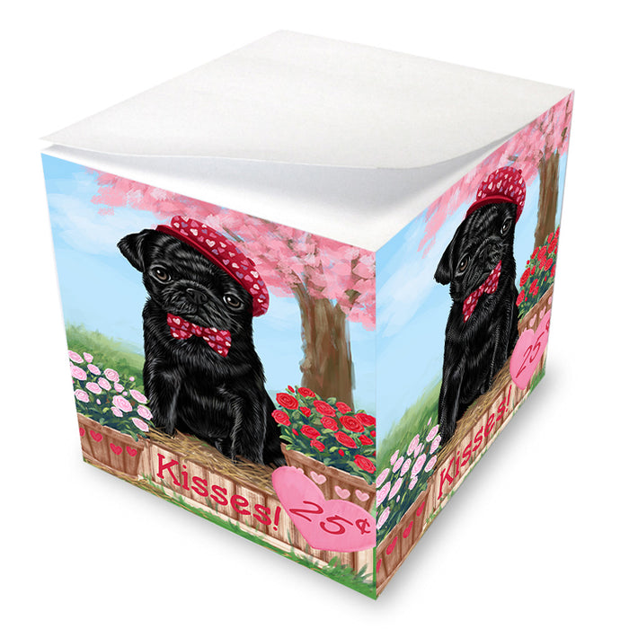 Rosie 25 Cent Kisses Pug Dog Note Cube NOC54069