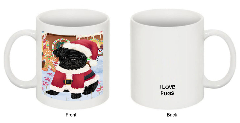 Christmas Gingerbread House Candyfest Pug Dog Coffee Mug MUG51886