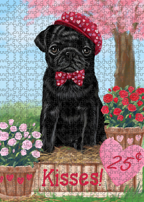 Rosie 25 Cent Kisses Pug Dog Puzzle with Photo Tin PUZL92192