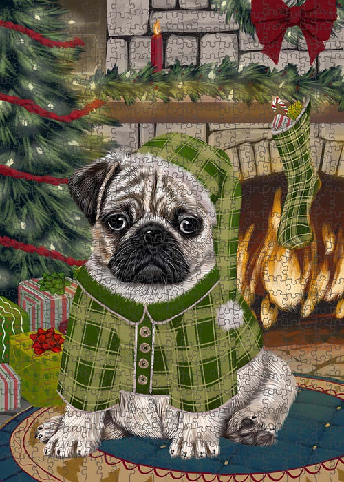 The Stocking was Hung Pug Dog Puzzle  PUZL90492