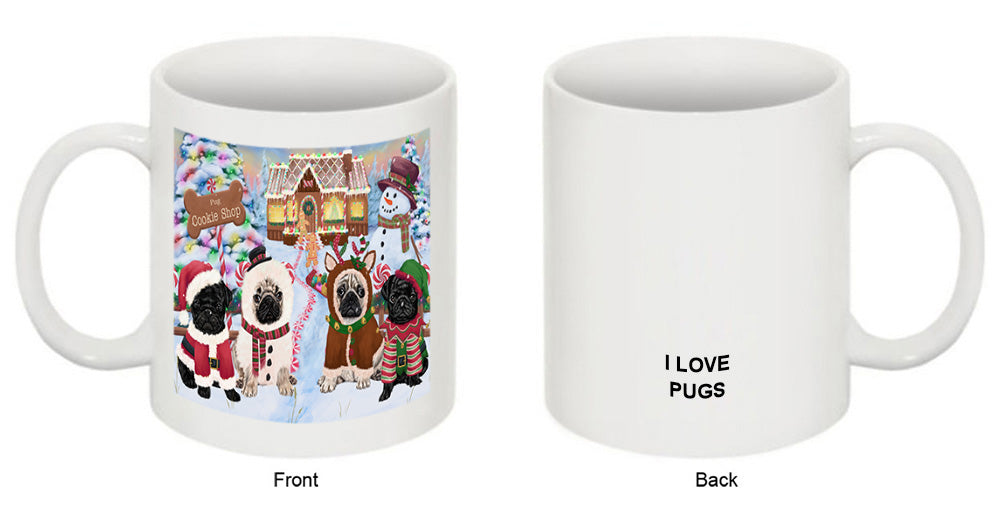 Holiday Gingerbread Cookie Shop Pugs Dog Coffee Mug MUG51910