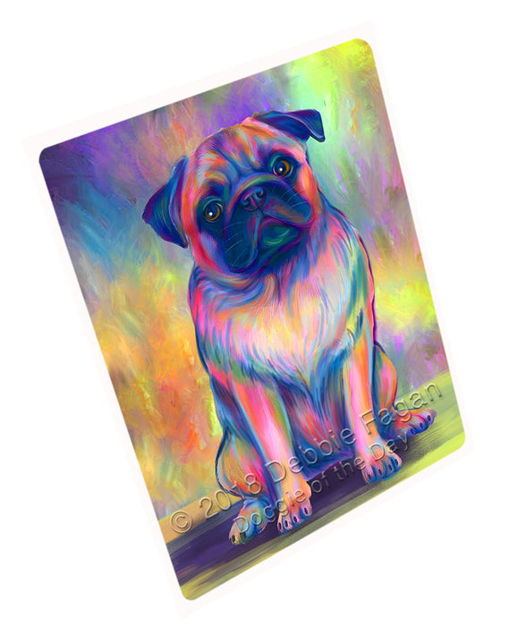 Paradise Wave Pug Dog Magnet MAG75315 (Small 5.5" x 4.25")