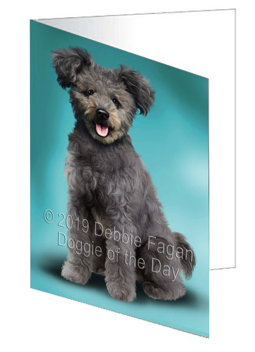 Pumi Dog Handmade Artwork Assorted Pets Greeting Cards and Note Cards with Envelopes for All Occasions and Holiday Seasons GCD77672