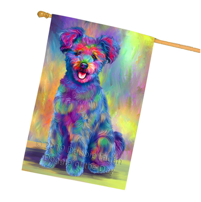 Paradise Wave Pumi Dog House Flag FLG66474