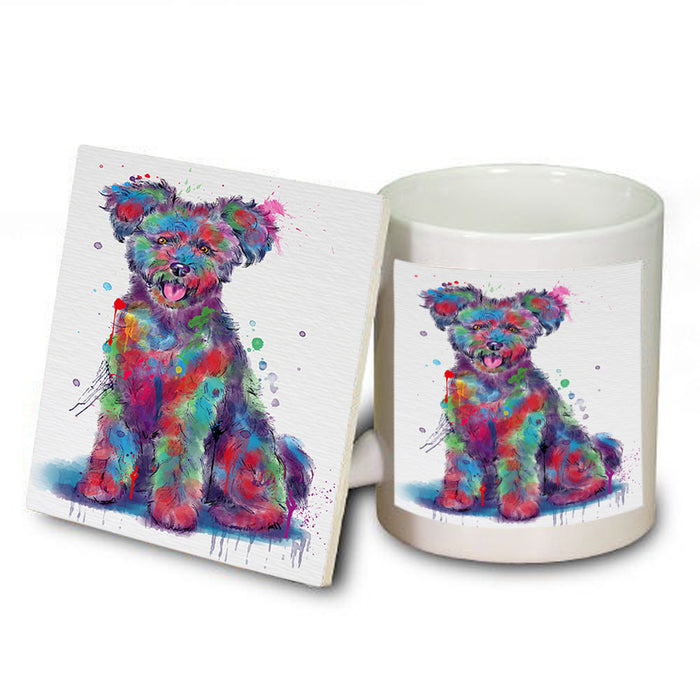 Watercolor Pumi Dog Mug and Coaster Set MUC57554