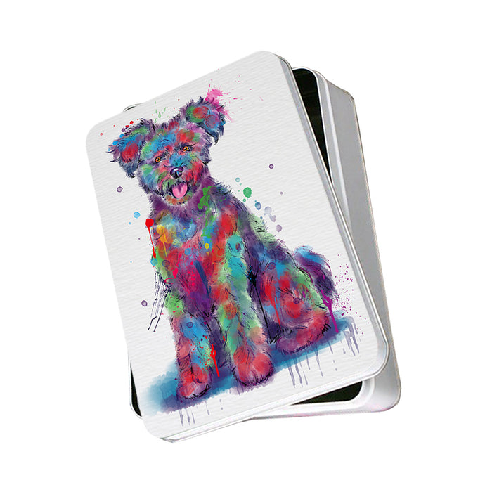 Watercolor Pumi Dog Photo Storage Tin PITN57505