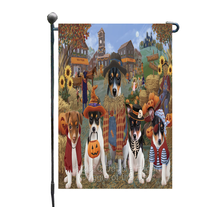 Halloween 'Round Town Rat Terrier Dogs Garden Flag GFLG65737