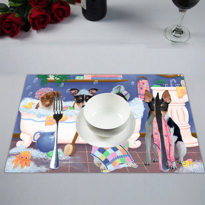 Rub A Dub Dogs In A Tub Rat Terrier Dogs Placemat
