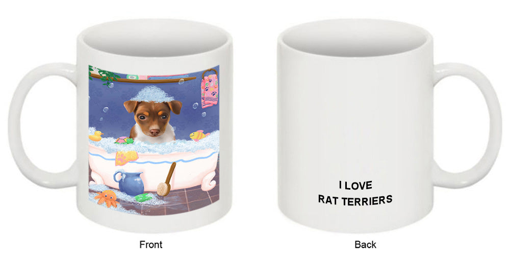 Rub A Dub Dog In A Tub Rat Terrier Dog Coffee Mug MUG52824